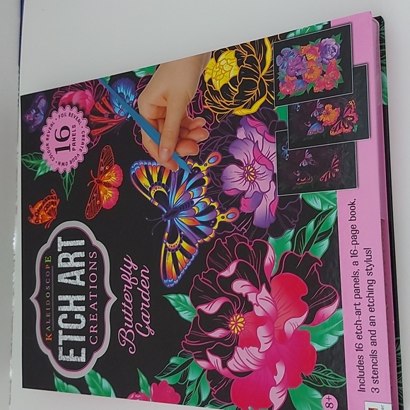 NWOT Butterfly Garden ETCH ART Creation - Picture 9 of 11